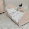 łóżko dla lalki wykonane ze sklejki brzozowej